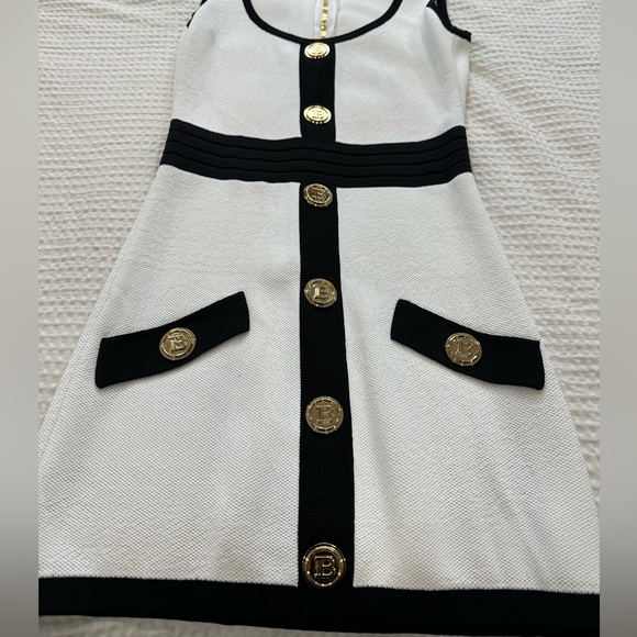 BALMAIN authentic two toned knit mini dress! - Picture 2 of 11